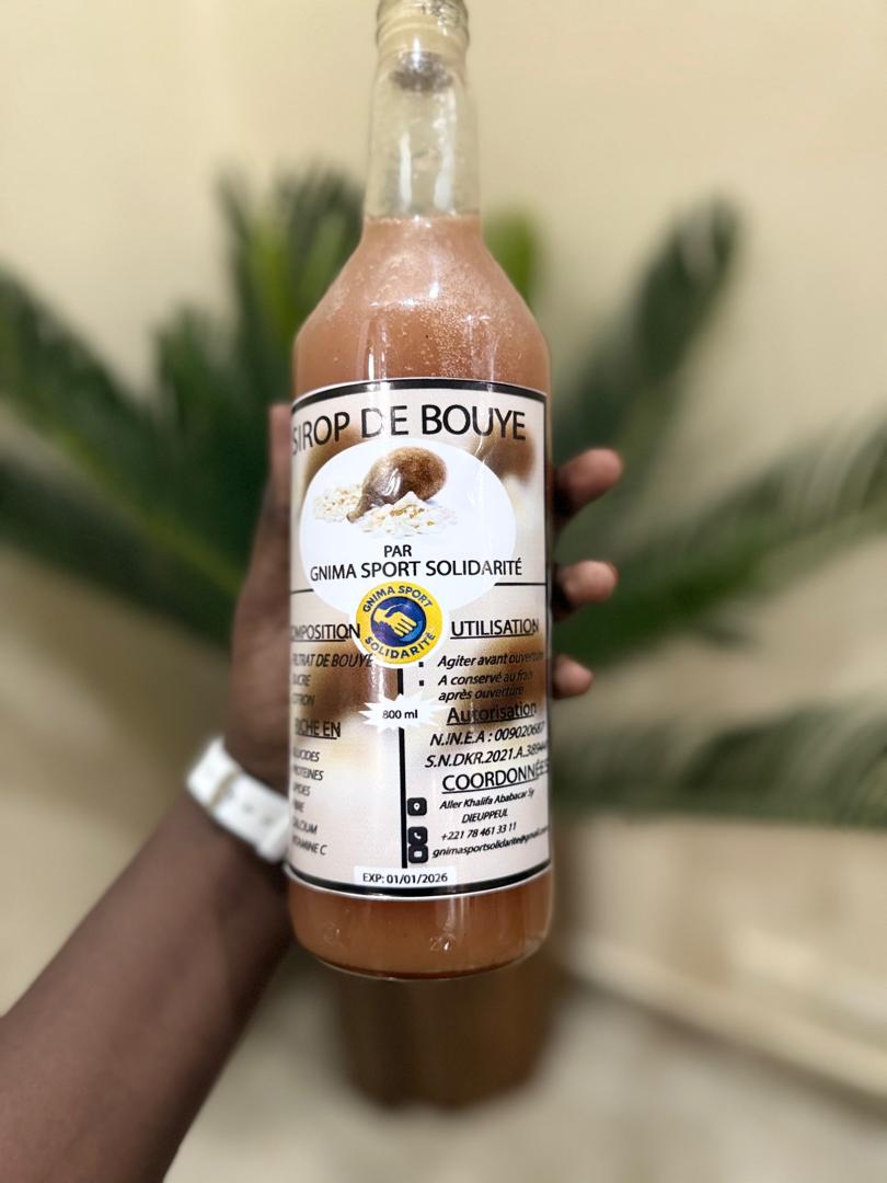 Sirop de bouye baobab artisanal sénégalais 800ml sans conservateur