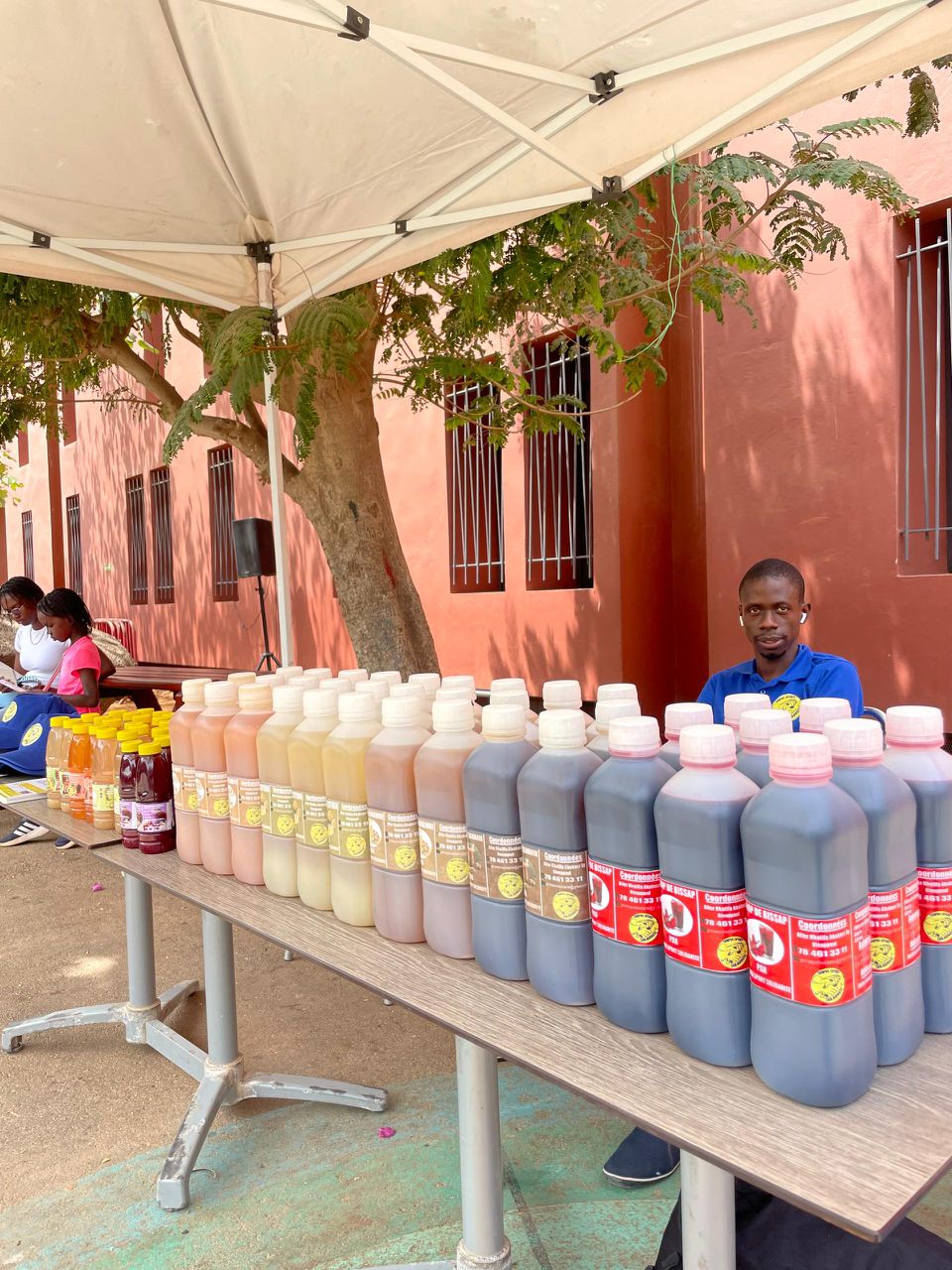 Jus naturels sénégalais artisanaux - bissap, bouye, tamarin produits par Gnima Sport Solidarité